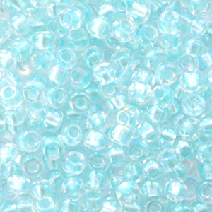 Miyuki seed beads 8/0 Fancy Lined Soft Aqua Blue 8-3638