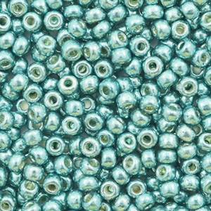 Miyuki seed beads 8/0 Duracoat Galvanized Dark Sea Foam Green 8-4216