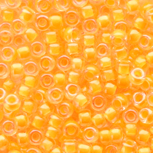 Miyuki seed beads 8/0 Luminous Orange 8-1121