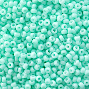 Miyuki seed beads 11/0 Duracoat Opaque Catalina Green 11-4472