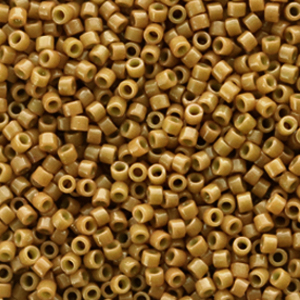 Miyuki beads delica's 11/0 Duracoat Opaque Dyed Toast Yellow DB-2110