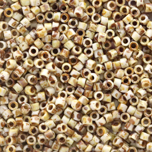 Miyuki beads delica's 11/0 Opaque Picasso Yellow DB-2262