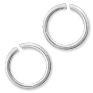 925 Silver findings jump rings 6mm Silver