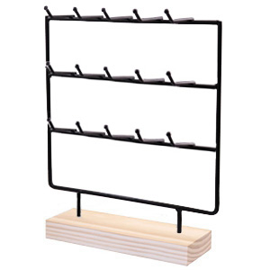 Jewellery display for jewellery cards Black
