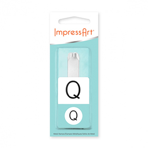 ImpressArt letter stamps Monogram Uppercase Q 10mm Silver