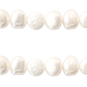 BQ Freshwater pearls nugget round 6-7mm Natural White