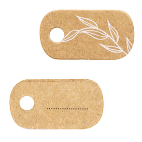 Jewellery cards Floral Brown