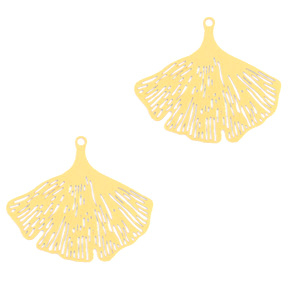 Bohemian charms Ginkgo leaf Gold (nickel free)