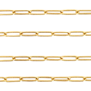 DQ metal findings belcher chain rectangle Gold