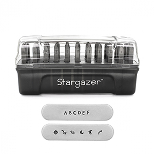 ImpressArt letter stamps set Uppercase Stargazer 2mm Dark Grey