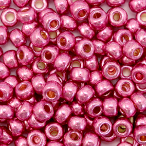 Miyuki seed beads 6/0 Duracoat Galanized Hot Pink 6-4210