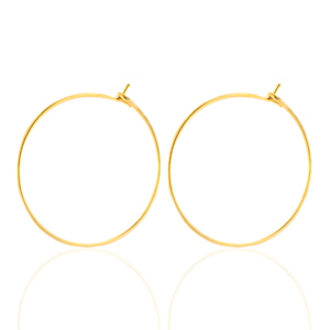 Stainless steel earrings 20mm Gold