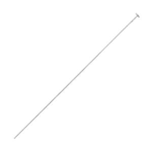 Stainless steel findings headpins 50mm Silver
