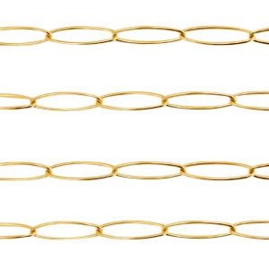 Stainless steel findings belcher chain Gold