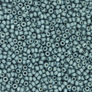 Miyuki seed beads 11/0 Duracoat Galvanized Matte Sea Foam Green 11-4217F