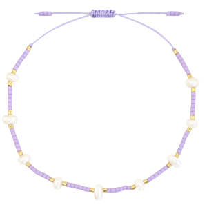 Ready-made Bracelets Pearl Miyuki Lilac Purple