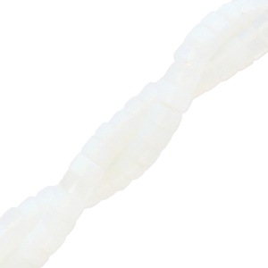 Natural stone beads disc 4mm Crystal Opal White