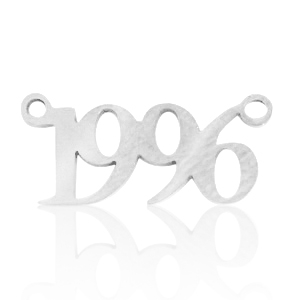 Stainless steel charms/connector year 1996 Silver
