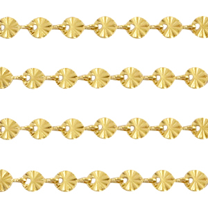 Stainless Steel findings belcher chain round links Gold