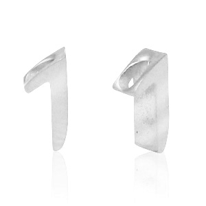 Stainless steel beads number 1 Silver