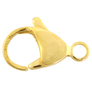 Stainless Steel findings lobster clasp 9mm Gold