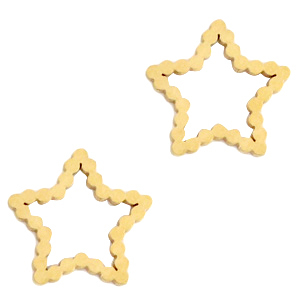 Stainless steel charms/connector star Gold