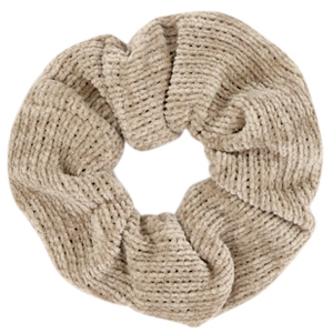 Scrunchie corduroy hair tie Taupe