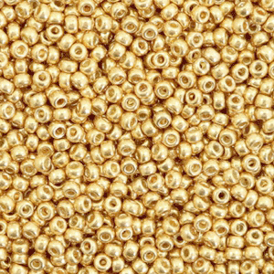 Miyuki seed beads 11/0 24kt Gold Light Plated 11-193