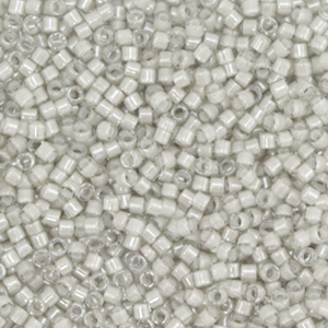 Miyuki beads delica's 11/0 Fancy Lined Moonstone Grey DB-2391