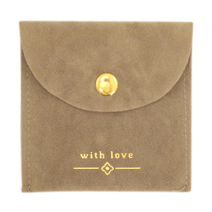 Jewellery Bag "with love" Brown-Gold