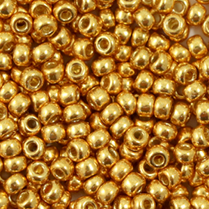 Miyuki seed beads 8/0 Duracoat Galvanized Yellow Gold 8-4203