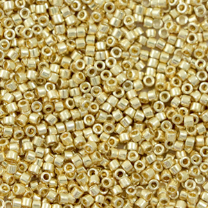 Miyuki beads delica's 11/0 Duracoat Galvanized Pale Gold DB-2501