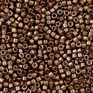 Miyuki beads delica's 11/0 Duracoat Galvanized Dark Mauve Brown DB-1843