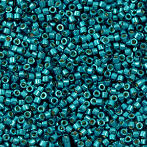 Miyuki beads delica's 11/0 Duracoat Galvanized Poseidon Blue DB-2515
