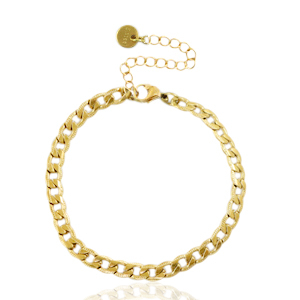 Stainless steel bracelets chain link Gold