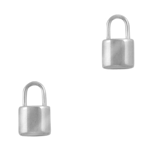 Stainless steel charms lock Silver