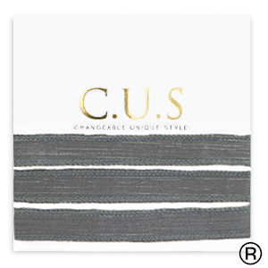 C.U.S&reg;  jewellery ribbon Shimmery Anthracite Grey