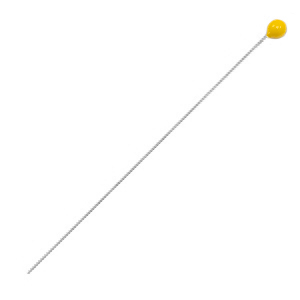 DQ European metal findings headpin 52mm Antique Silver-Tropical Yellow (nickel free)