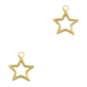 Stainless steel charms star Gold