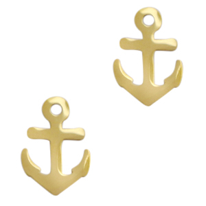 Stainless steel charms anchor Gold