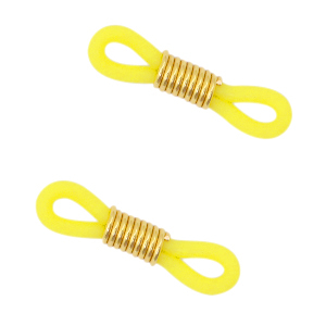Rubber loop ends Yellow-Gold
