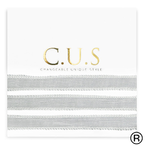 C.U.S&reg; jewellery ribbon Shimmery Light Grey