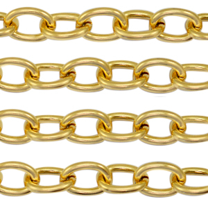 Stainless steel belcher chain anchor cable Gold