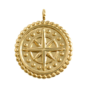 Stainless steel charms star Gold