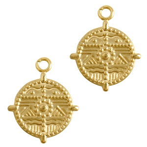 Stainless steel charms bohemian Gold
