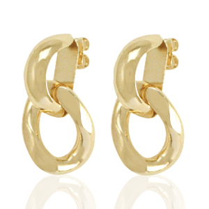 Brass TQ metal earpin Gold