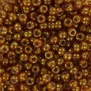 Miyuki seed beads 8/0 Ceylon Translucent Spice Brown 8-2372