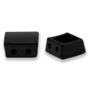 Tile beads square Black