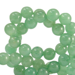Natural stone beads Aventurine Quartz 8mm Kelly Green
