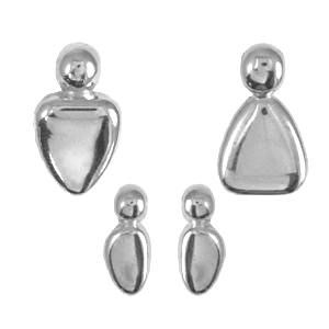 DQ European metal charms family Antique Silver (nickel free)